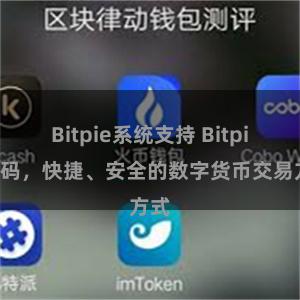 Bitpie系统支持 Bitpie扫码，快捷、安全的数字货币交易方式
