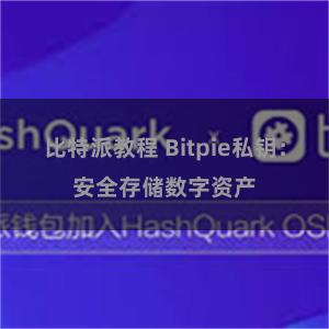比特派教程 Bitpie私钥：安全存储数字资产